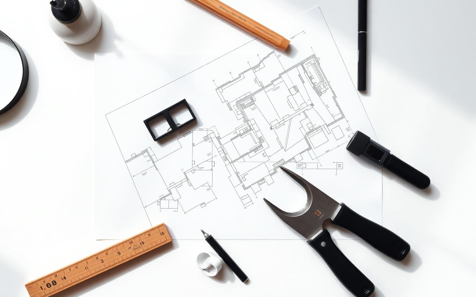 Strumenti e disegni architettonici